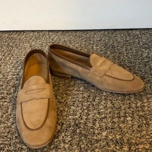 BRAND NEW Suit Supply Tan Suede Loafers